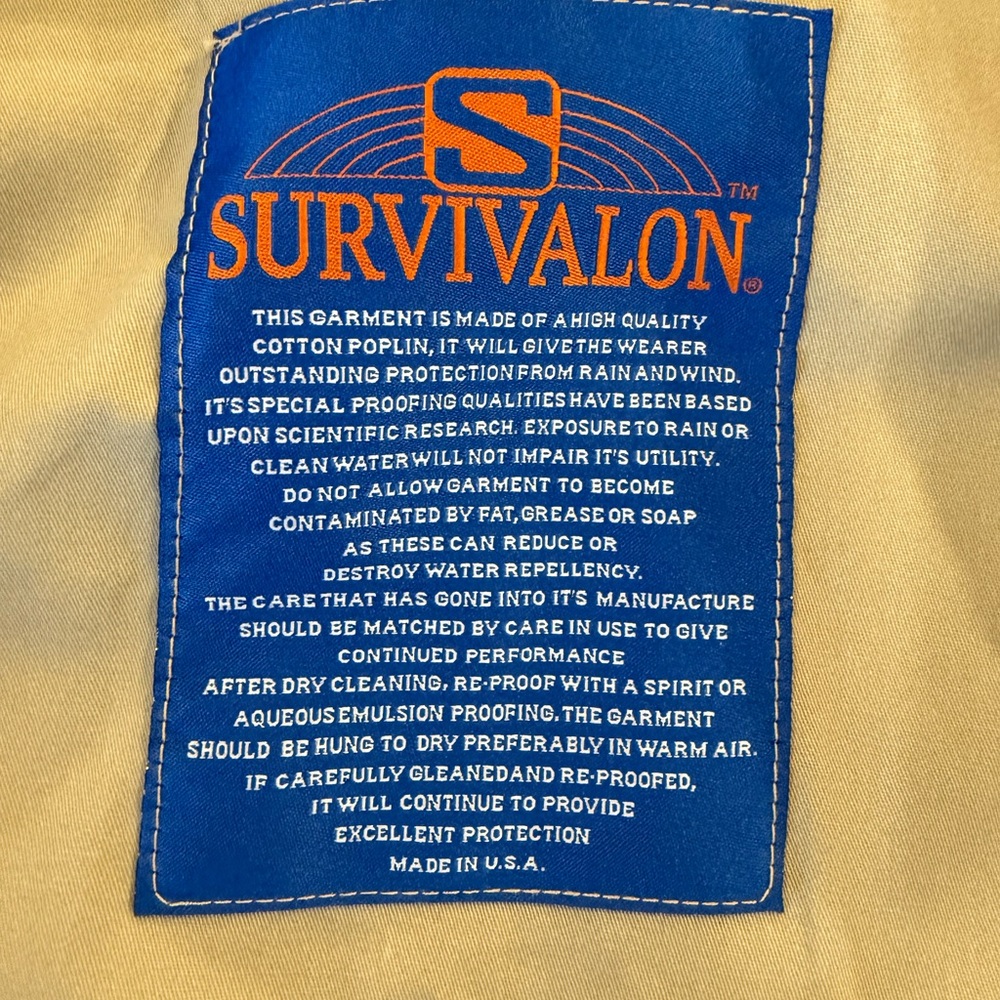 Survivalon Cagney Jacket XXL Red USA Made Cotton Sailing Field Jacket Roll Hood - Picture 3 of 16